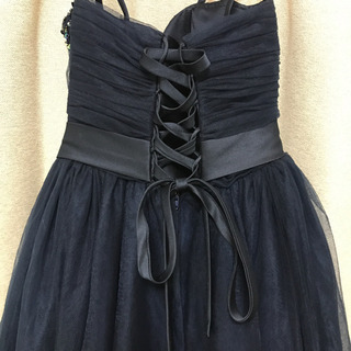 値下げ　ロングドレス　ネイビー　の画像