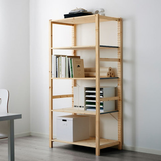 IKEA イーヴァル シェルフ引き出し付きの画像