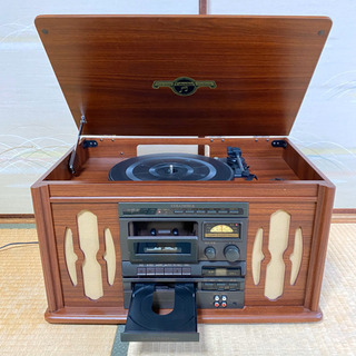 コロンビア　卓上ステレオ　GP-38 レコードプレイヤー　カセッ...