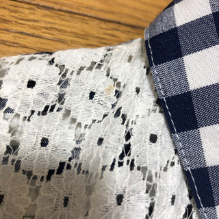 【Sorridereのシャツ】レース、チェック、140〜150cmの画像