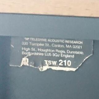 Acoustic Research TSW-210 2wayスピーカーの画像