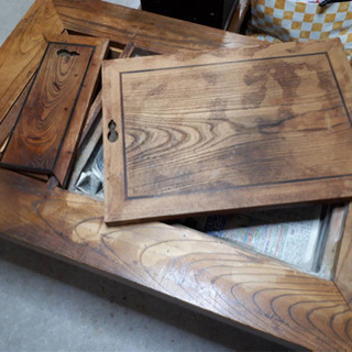 アンティーク 昭和レトロ 長火鉢の画像