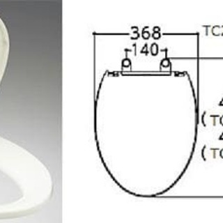新品 TOTO普通便座  レギュラーサイズ　TC290　パステルアイボリー(SC1) スタンダードタイプ 苫小牧西店の画像