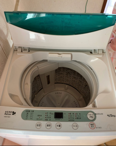 【終了予定】美品　洗濯機　4.5k 一人暮らしサイズ