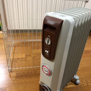 美品　デロンギオイルヒーター　安全柵つきの画像