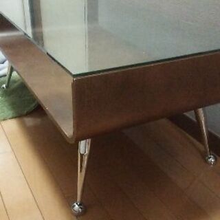 ガラス 天板 90cm×50cm 高さ40cmの画像