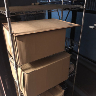  金属物置4段棚