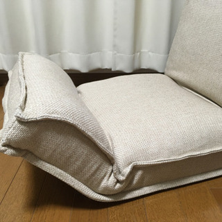座椅子　ベージュ　リクライニング付の画像