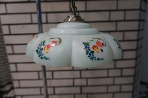 フランスアンティーク手描きセルロイドシェード