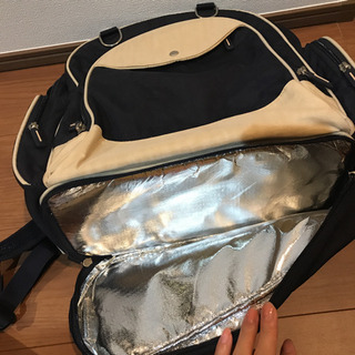 美品　マザーズバッグ　リュック　ネイビーの画像
