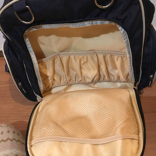 美品　マザーズバッグ　リュック　ネイビーの画像