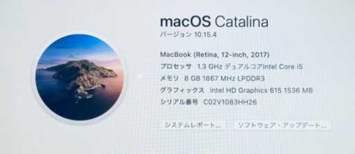 2017/美品/i5/MacBook 12インチ/8GB/512GB