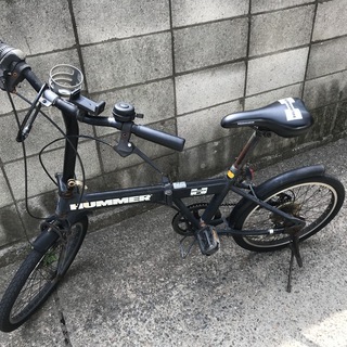 ハマー　折り畳み自転車　黒　格安にて