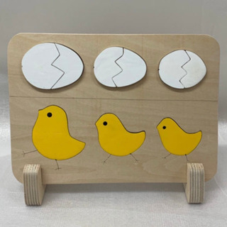 ハンドメイド ひよこ&たまごのパズル 有効活用して下さい
