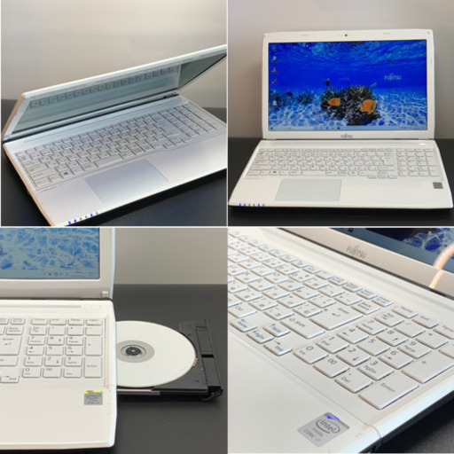 美品白/第4世代4コアi7/メモリ8G/SSD512G/Blu-ray