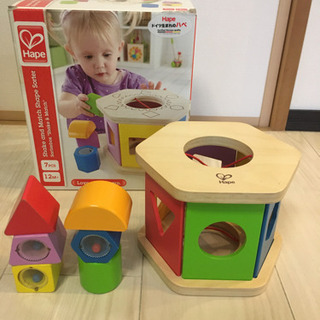 Hape（ハペ）木製かたはめパズル　積み木　ラトル