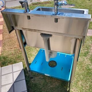 マルゼン製業務用1槽シンク（中古）の画像