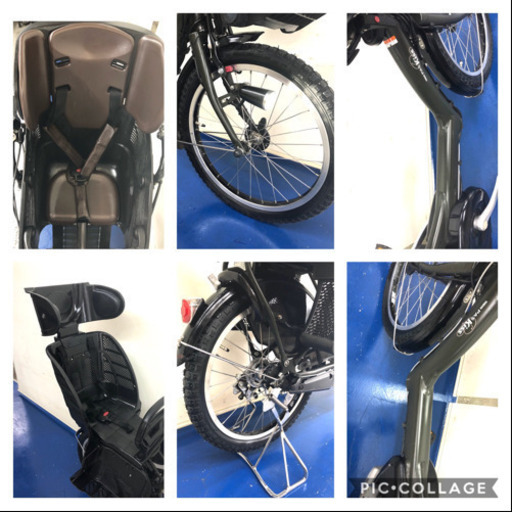 ヤマハ　パスキッスミニ　20インチ 3人乗り　8.9ah デジタル　カーキ　電動自転車　電動アシスト