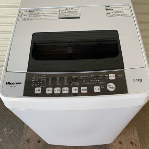 洗濯機 ハイセンス Hisense 全自動洗濯機 2019年製 5.5kg 　 HW-T55C