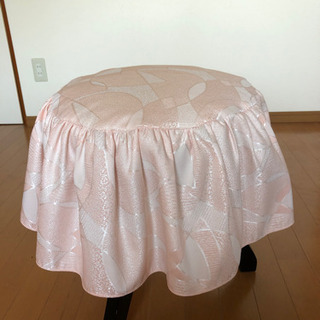 ピアノカバー　アップライト用　丸椅子カバー付(中古) の画像