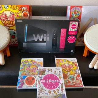 Nintendo wii本体wiiパーティセット＋太鼓の達人 ソ...