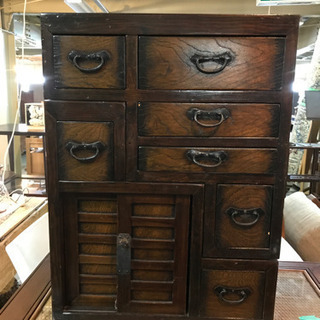 JF00430 階段箪笥（時代箪笥、小振りでいいサイズ感です！