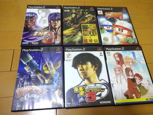 ■PS2 ソフト まとめて 実戦パチスロ必勝法！北斗の拳プラス ウイイレ  真・三国無双  パワプロ ラチェット \u0026 クランク