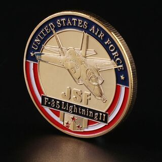 【非売品・記念品】アメリカ合衆国空軍 F35戦闘機のコイン