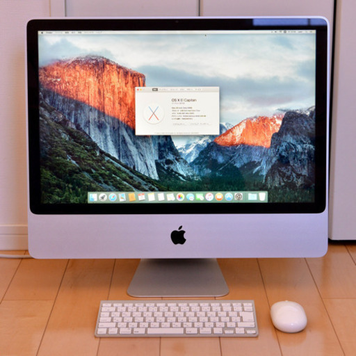 【中古】iMac 24インチ (Early 2009) with Apple Magic Keyboard & Wireless Mighty Mouse