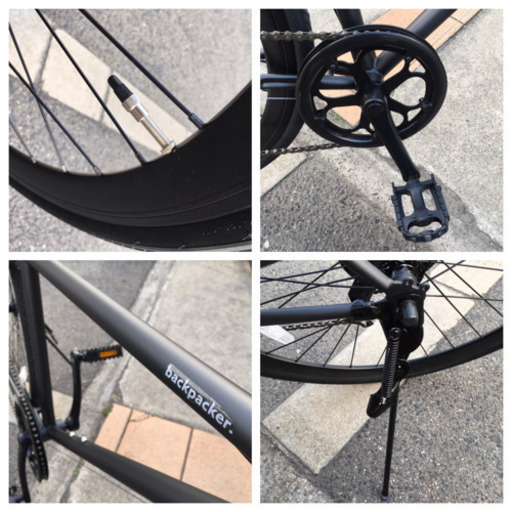 新車》クロスバイクbackpacker.マットブラック (オオハマ輪業) 堺の