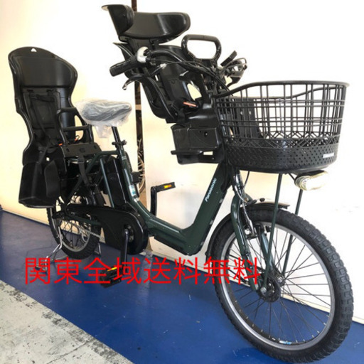 パナソニック　ギュットアニーズ　20インチ 3人乗り　8.9ah カーキ　電動自転車　電動アシスト