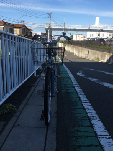 【中古自転車】26インチ  (青色メタリック)  外装6段