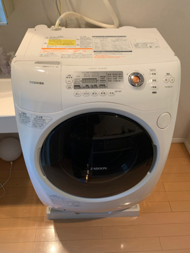 東芝 ZABOON ドラム式 洗濯乾燥機 2012年式 洗濯9L/乾燥6L ピュアホワイト TW-Z380L