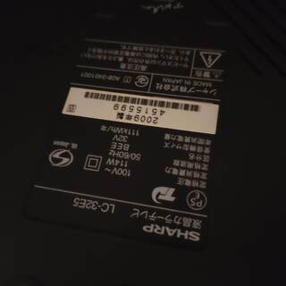 シャープ　SHARP　AQUOS　液晶テレビ　32型　2009年製　LC-32E5　【値下げ可】の画像