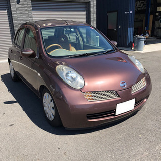 日産 マーチ 低走行 ローダウン 車検付きの画像