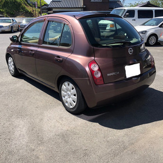 日産 マーチ 低走行 ローダウン 車検付きの画像