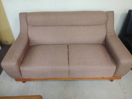 2~3人掛けソファ　茶色