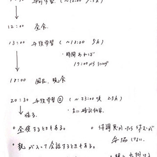 zoom 勉強会 スケジュール表 