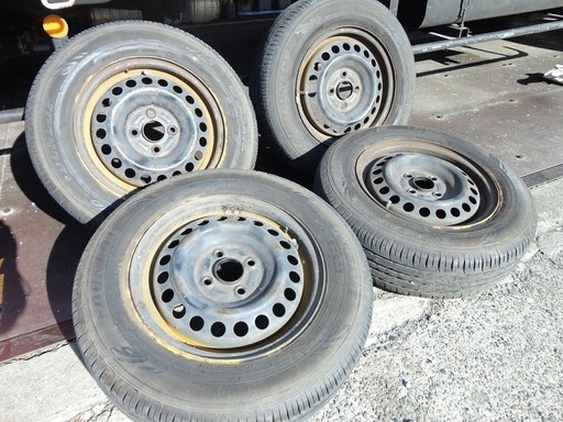 スチール夏タイヤ ホンダ フリード用 ダンロップ ENASAVE 185/70/R14 4本 2016年製