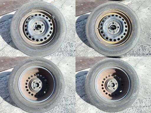 スチール夏タイヤ ホンダ フリード用 ダンロップ ENASAVE 185/70/R14 4本 2016年製