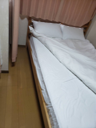 イケア　ダブルベット　美品　半年使用