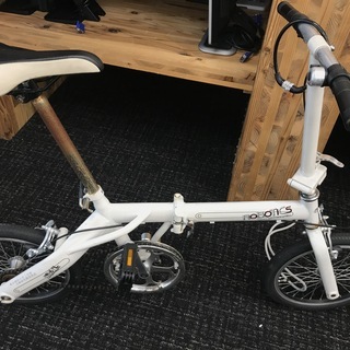 希少！１６インチ折り畳み自転車！サビ汚れあります！手を入れればま...