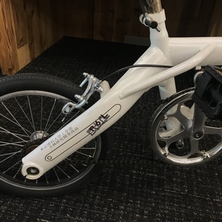 希少！１６インチ折り畳み自転車！サビ汚れあります！手を入れればまだ乗れます！が…の画像