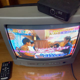 ブラウン管テレビ✨地上デジタルチューナーとB-CASカード付