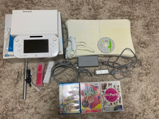Nintendo Wii U ソフトとバランスボード付