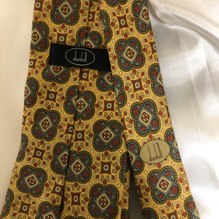 かなり渋め！　ダンヒルネクタイ　イエロー　送料無料　 MADE IN ITALYの画像