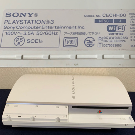 PS３　本体　コントローラー＆ソフト４本付き　CECHH00