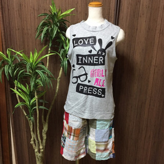 【セットで！】タンクトップ&ハーフパンツ 160cm