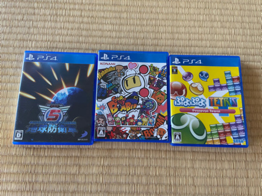 ぷよぷよテトリス、ボンバーマンR、地球防衛軍5の3本セット