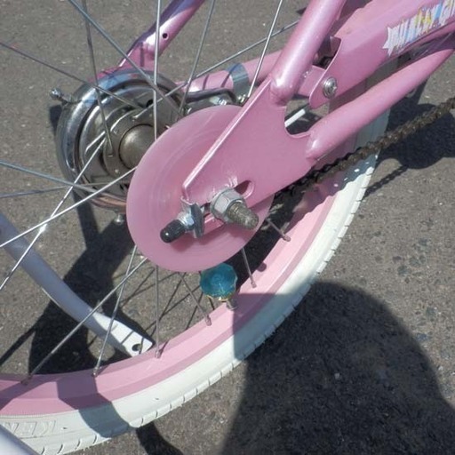自転車 18インチ ピンク 舵取り棒付き ハンドル付き ジュニアサイクル Dually girl デューリーガール ペイペイ対応 札幌